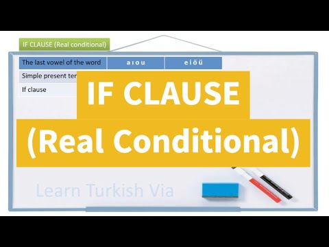 Learn Turkish Lesson 80 - If Clause (Real Conditional) (Şart Kipi)