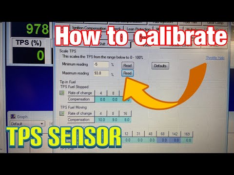 TPS sensor calibration on Kpro