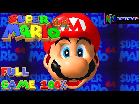 Super Mario 64 120-Stars Full Walkthrough Longplay (No Commentary, Widescreen)
