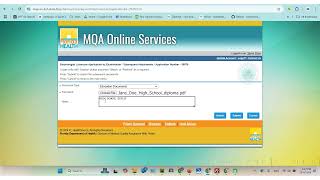 Загрузка документов на платформу MQA Online Services для получения лицензии электролога