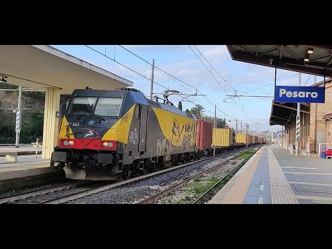 speciale 50 iscritti!! Tanti treni e tante strombazzate in una mattina soleggiata a Pesaro