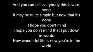 Janet Devlin - Your Song Lyrics |MusicByThienn ♪