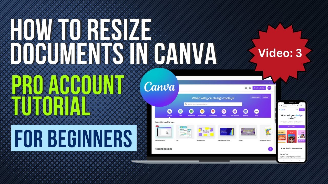 How To Resize Documents In Canva Pro Account: Tutorial For Beginners