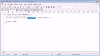 jQuery Tutorial - 177 - Loading content with AJAX and fade effect
