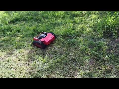 HT550 remote control lawn mower working video-3