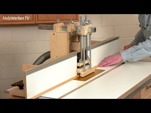 Perfekte Führung: Andruckvorrichtung für den Frästisch