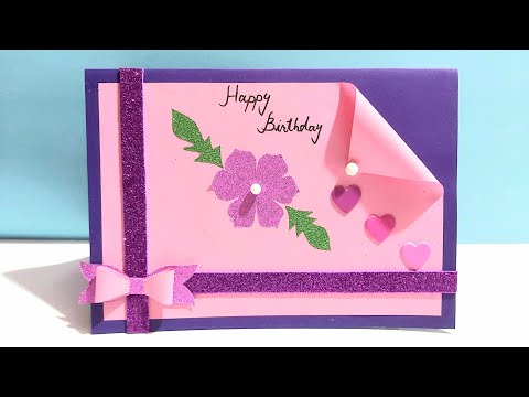 Beautiful and Easy Birthday Card DIY/ Very easy and simple hand made card