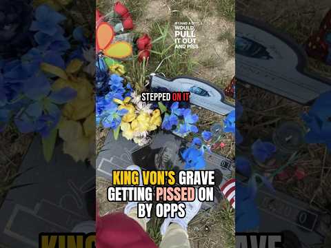 King Von's Grave wurde von 051 Kiddo *VERRÜCKT* angepisst #051melly#kingvon#lildurk#rap