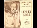 Lesley Gore....Solo Resterai   (Judy's turn to cry )