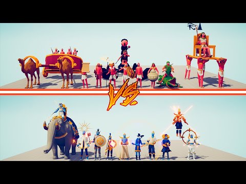 EGYPT TEAM vs GOOD TEAM - Totally Accurate Battle Simulator | TABS