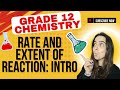 Rate And Extent Of Reaction Grade 12 Chemistry INTRODUCTION