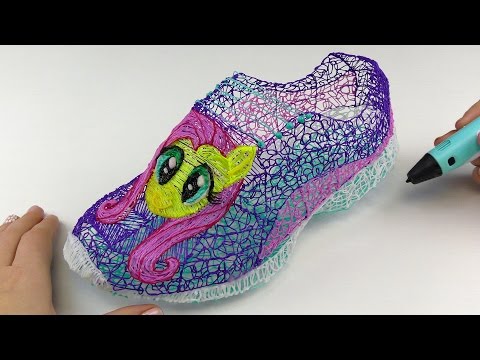 Fluttershy Shoes Drawing with 3D PEN ! My Little Pony Video for Kids