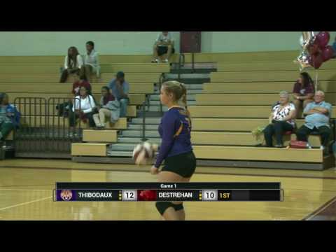 Destrehan vs Thibodaux Volleyball - Set 1 - October 21, 2016