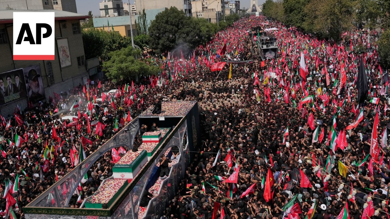 Video | Iran mourners honor late supreme leader in seminary city of Qom