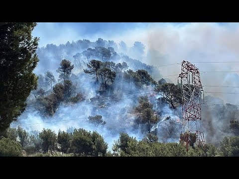 Video Thumbnail: Wildfire near Marseille injures 110 and grounds flights