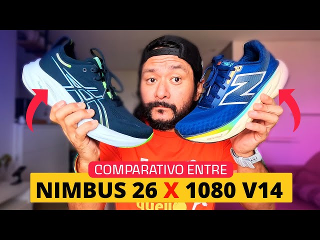 ASICS Nimbus 26 ou New Balance 1080 V14? Qual é melhor pra você