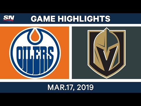 NHL Game Highlights | Oilers vs. Golden Knights - March 17, 2019