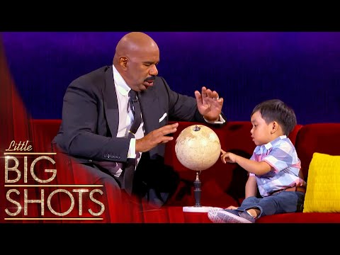 4-Year-Old Blows Steve Harvey's Mind with His Geography Skills! | Little Big Shots