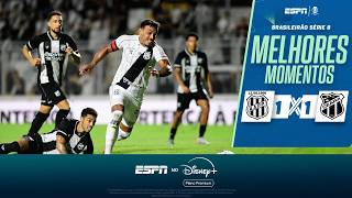 PONTE PRETA SAI NA FRENTE, MAS CEDE EMPATE COM UM A MAIS PARA O CEARÁ E 'TROPEÇA' EM CASA