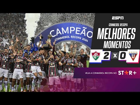 Fluminense é campeão da Recopa Sul-Américana após vencer a LDU por 2 a 0 no jogo de volta