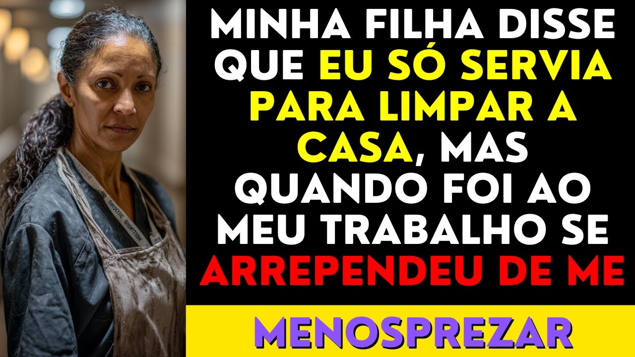 Minha filha disse que eu só servia para limpar a casa, mas quando foi ao meu trabalho se arrependeu