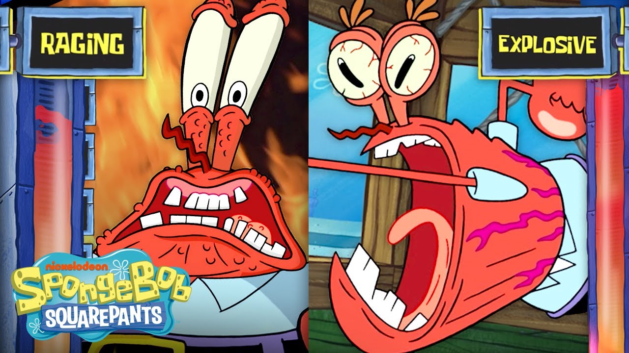 Ranking Mr. Krabs Angriest Moments 😡 | Mr. Krabs Stages of Anger | SpongeBob