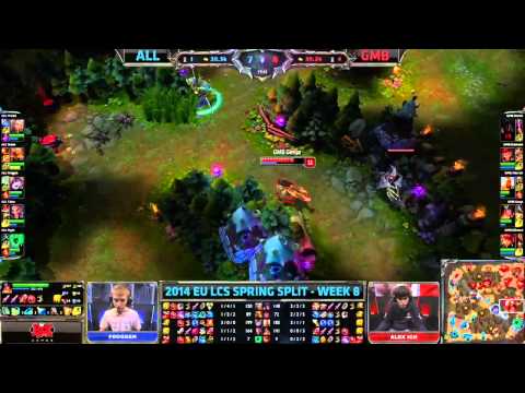 ALL vs GMB   LCS EU W8D3   Team Alliance vs Gambit Gaming VOD