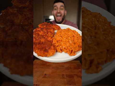 Greatest Combo! #friedchicken #noodles #easyrecipe