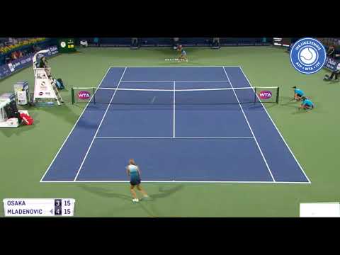 N. Osaka vs. K. Mladenovic | Dubai 2019 | Best rally
