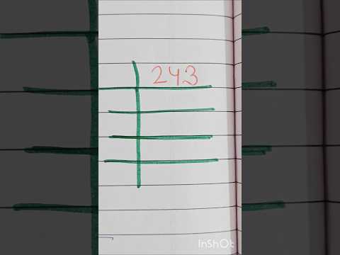 Prime factorization of 243|prime factor of 243llcm of 243#primefactorisation #primefactors#lcm