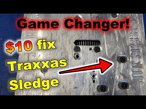 Game changer! Traxxas Sledge $10 Motor Mount Fix!