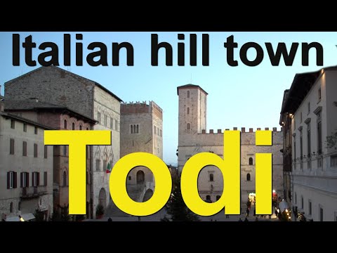Todi, an Italian hill town in Umbria