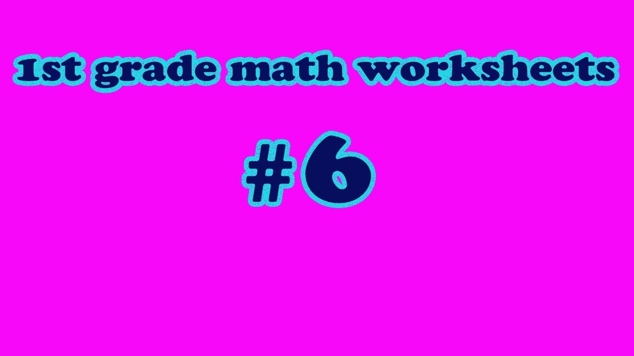 6. algebra follow the rule -1st grade math worksheets(#6)