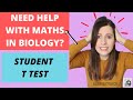 A Level Biology STATISTICS Help Student T Test Worked Examples Exam Questions Critical Analysis