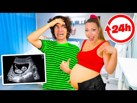 I'm pregnant 🤰🏻👶🏻 24 hour experiment 🤯