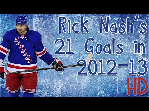 Rick Nash's 21 Goals in 2012-13 (HD)