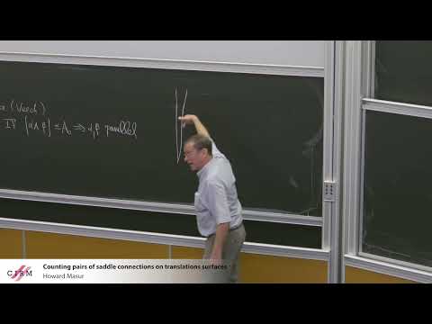 Howard Masur: Counting pairs of saddle connections on translations surface