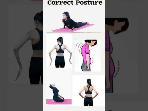 Correct Posture, Posture Exercises, strengthen back muscles and improve flexibility #yoga #shorts