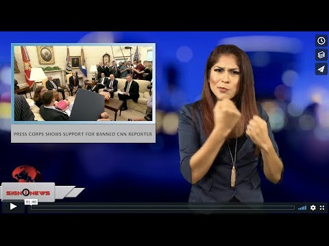Press Corps shows support for banned CNN reporter (ASL - 7.26.18)
