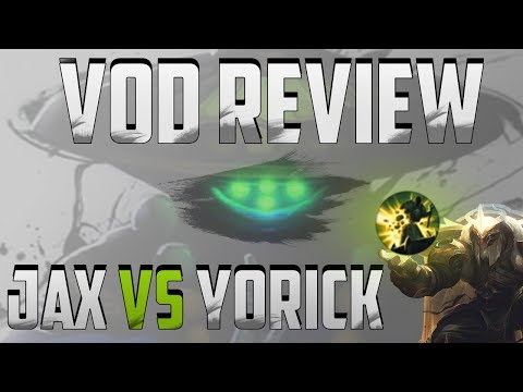 Wickd Vod Review #1 - Jax vs Yorick | High elo Vod reviews
