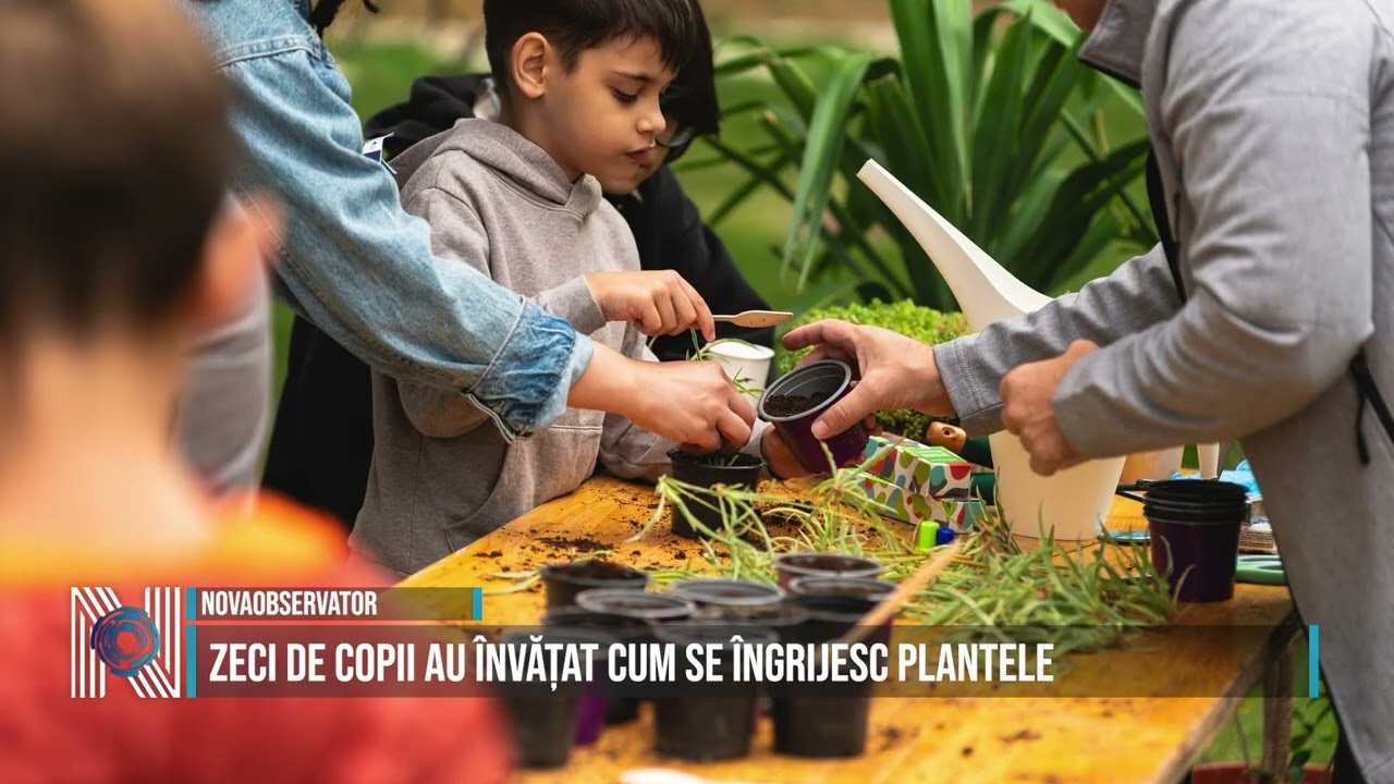 Zeci de copii au învățat cum se îngrijesc plantele