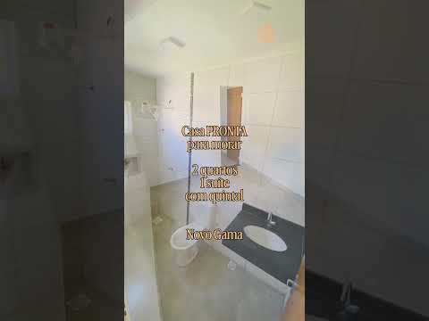 🏡Casa PRONTA para morar com quintal, 2 quartos 1 suíte! Novo Gama - GO.