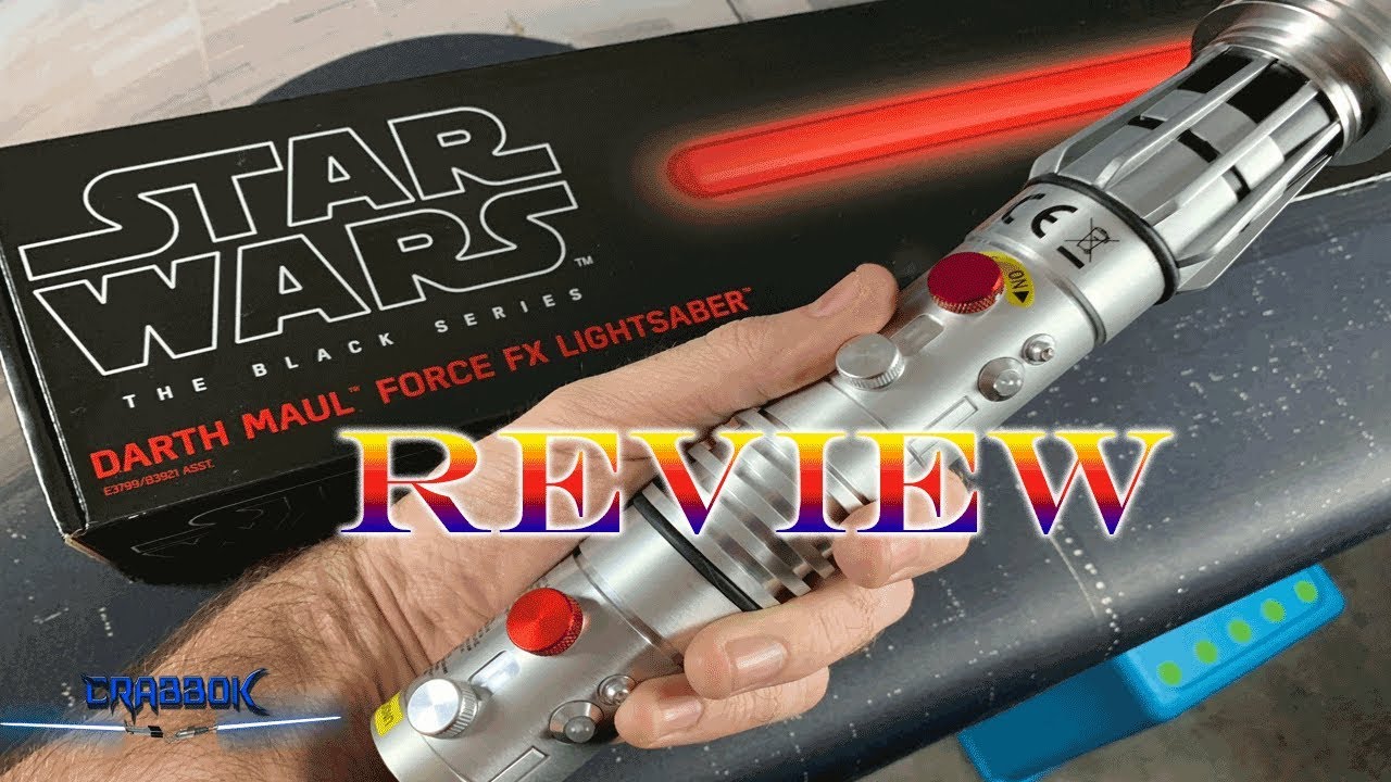 Darth Maul Force FX Black Series Lightsaber Review
