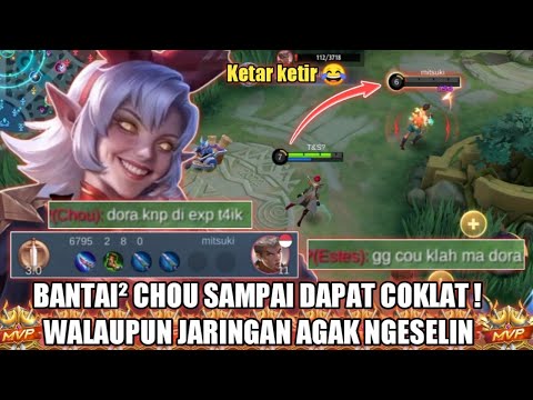 BANTAI² CHOU WALAUPUN JARINGAN SUPER NGESELIN ‼️ BUILD EUDORA TERSAKIT 2023 - EUDORA GAMEPLAY - MLBB