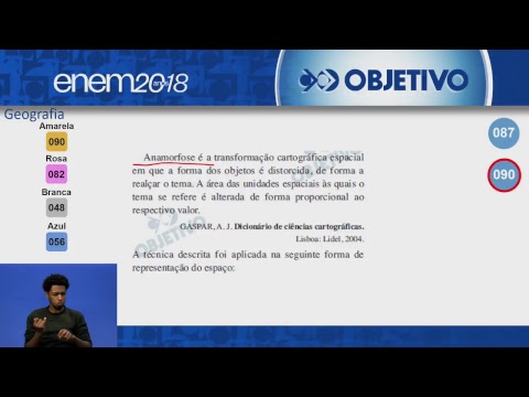 Objetivo Oficial - Resolução Comentada - Geografia - ENEM 2018 - 1º Dia