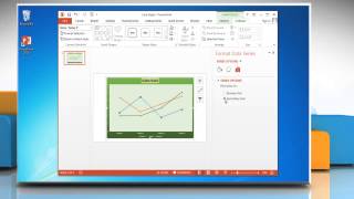 How to show & hide Secondary Axes in Line Graphs in PowerPoint 2013