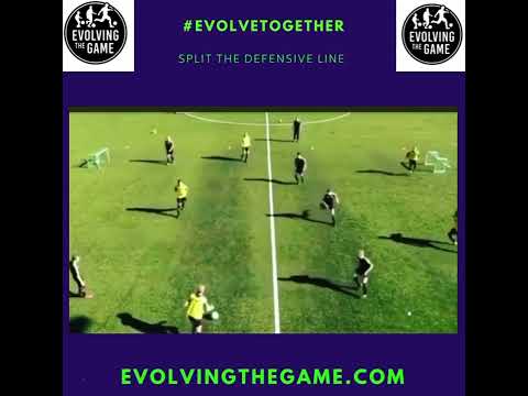Football/ soccer coaching | Break the Defensive Line.