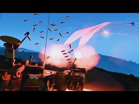 Anti-Air Tank vs Fighter Jet | A-10 Anti-Aircraft Vehicle in Action - Missile - Simulation