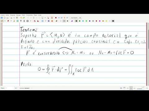 Cálculo multivariável - Aula 112 - Teorema de Green e campos conservativos