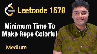 YouTube video 'Minimum Time To Make Rope Colorful - Leetcode 1578 - Python'